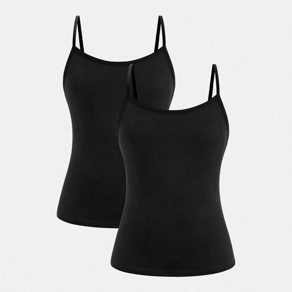 Conjunto de 2 piezas para niñas preadolescentes: top tipo camiseta ajustada y básica