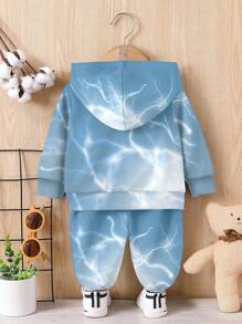 SHEIN Leap Crew Bộ sưu tập Kids' Choice, Everyday Basic, Happy Kids, Màu pastel cho trẻ em, Bikercore, Chuyến đi gia đình, Những ngày vui vẻ, Con yêu mẹ, Con yêu bố, Ngôi nhà đáng yêu, Trẻ em sành điệu, Bộ áo hoodie dài tay thoải mái, rộng rãi 2 chiếc cho bé trai, Thích hợp cho mùa thu/đông - Nhiều màu - Xem 4