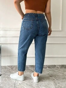 EURMUSE 100%Cotton HIGH WAIST SKINNY LIGHT WASH