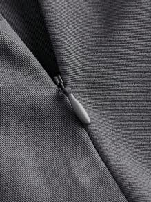 Ontre Tween Girls' Summer Casual Collegiate Style Solid Color Contrast Bow Decor Pleated Mini Skirt