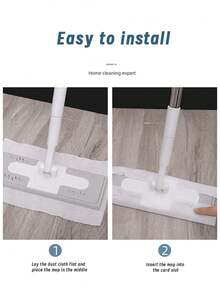 SHEIN 30 片/包干湿巾和 20 片/包湿巾 - 静电除尘拖把，一次性懒人地板清洁、清扫和拖地一体式拖把，无需冲洗的干湿巾，轻松清洁