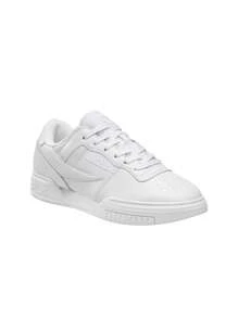 FILA Classic Comfortable Casual Fashionable Solid Color Lace-Up Sneakers - White - View 2