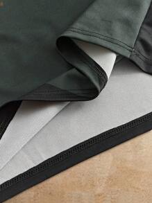 Manfinity VCAY Herren Lässig asymmetrisches Patchwork Muster Slim Fit Kurzarm Poloshirt, geeignet für den täglichen Gebrauch - Verschiedenfarbig - Übersicht 6