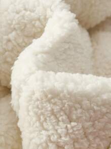 Cozy Pixies Newborn Baby Boy Cartoon Bear Print Hooded Sleeveless Fleece Cardigan,In Fall/Winter - Apricot - View 7