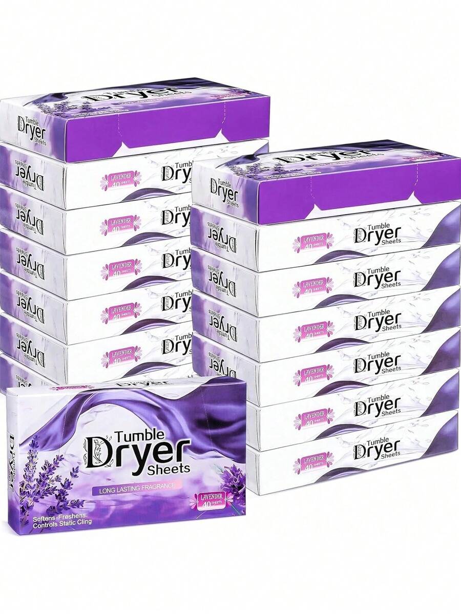 烘干机纸散装天然织物柔顺片植物薰衣草洗衣柔顺剂自然柔软并去除静电烘干机,织物柔顺片,洗衣伴侣,除臭除味香薰片,芳香防静电洗衣香薰片 - 彩色 - 查看 1