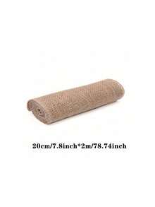 Dây thừng đay 2m/cuộn, ruy băng vải lanh, quà tặng thủ công, đóng gói ren, trang trí tiệc cưới, đồ thủ công tự làm, phụ kiện trang phục - Màu Khaki - Xem 14