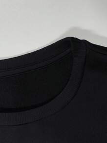 EMERY ROSE Kindness Is Free Printed Plus Size Casual Sweatshirt Fall Cloth For Women Winter Autumn - Black - View 5