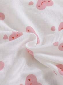 4件套女婴休闲花卉针织长袖上衣和裤子套装 - 彩色 - 查看 5