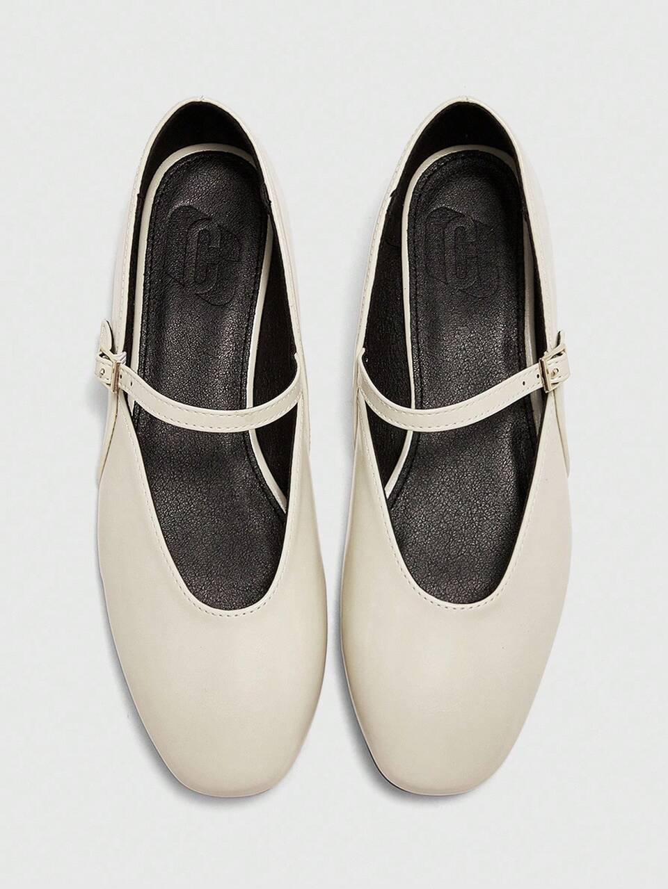 CUCCOO BIZCHIC Women's Simple Buckle Design Casual Flat Shoes For Christmas Spring Shoes