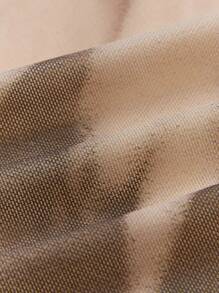 Maija 女式扎染印花扭腰露背连衣裙 - 棕色 - 查看 8