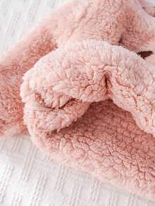 Cozy Pixies 2 件套女婴卡通猫咪图案针织柔软圆领长袖套头衫和松紧腰裤套装 - 粉色 - 查看 6