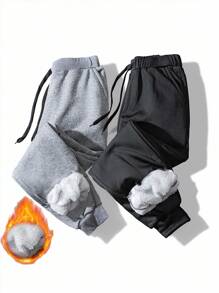 INAWLY Women's Drawstring Waist Pockets Thermal Lined Casual Sweatpants Fall Cloth For Women - Multicolor - View 1