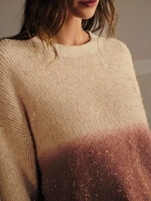 MOTF PREMIUM OMBRE PULLOVER SWEATER FOR AUTUMN & WINTER - Multicolor - View 3