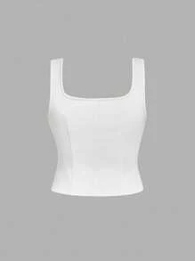 SHEIN MOD Plus Size Women Floral Embroidered Lace Up Tank Top, Boho Style Top, Music Festival, Country Vacation Crop Top, Autumn/Winter