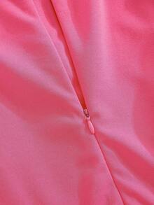 SHEIN Mädchen Kleider für Teenager, Rückkehr zur Schule, Schulkleidung - Pink - Übersicht 4