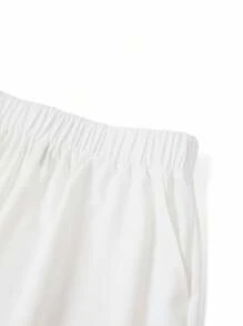 Ellevyn Women's Floral Print Shirt And Pants Two Pieces Set, Elegant And Graceful - Blue and White - View 5