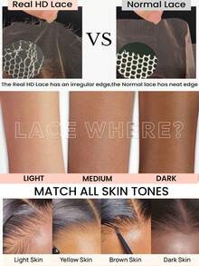 TrueHD Kinky Straight 13x6 HD Lace Frontal Melt Skins Invisible HD Lace 13x4 Frontal Only Pre Plucked Virgin Human Hair 2x6 5x5 HD Lace Closure Single For Woman 12-20 Inch - SNatural - View 10