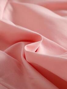 SHEIN 女婴毛领蝴蝶结装饰风衣，秋冬 - 淺粉色 - 查看 5