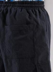 SUMWON Studios Los Angeles T-Shirt California Streetwear Tie Dye Pattern Summer Holiday Casual Tee Youth Urban Fashion Globe Logo Design - Blue - View 8