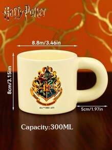 HARRY POTTER X SHEIN 1PC Graphic Pattern Ceramic Cup, Handmade Design, Styled Coffee/Tea Cup, Friend Gift, Back To School Supplies, Christmas Gift, Birthday Gift - Multicolor - View 6