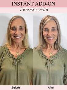 10英寸女士假发片真人发片适合头发稀疏的女性的假发片，带刘海夹