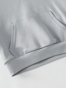 秋冬款青少年男童休闲图案印花连帽套头衫