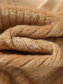 Cozy Pixies 2 件套男婴卡通熊图案针织柔软圆领长袖套头衫和松紧腰裤套装 - 彩色 - 查看 6