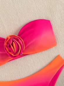 Swim Mod Bộ bikini bandeau ombre đi biển mùa hè, đồ bơi nâng ngực cho nữ, bộ bikini cho nữ - Nhiều màu - Xem 4