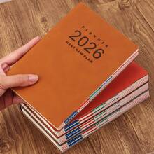 SHEIN 2026 A5 Grand Standard Plan Calendar Planning ,Comes With Stickers,High Quality PU Leather (January December) Daily, Weekly, And Monthly Agendas, 100g Of Paper, 365 Day To-Do List, Planner's Selection, Perfect Gift!, School Supplies,Back To School - A5 - View 10