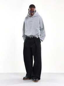 SUMWON 超大创意办公室专业套头连帽衫，带有图形前胸和背部设计，仅限会员声明运动衫冬季