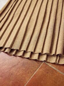 ZEYLAH Women's Solid Color Half-Zip Long Sleeve Pleated Sweater Dress Fall /Winter Clothes