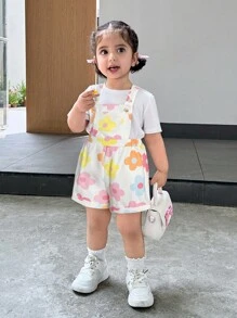 Babygirl 可爱蝴蝶结装饰无袖连体衣，夏季百搭 - 彩色 - 查看 5