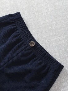 SHEIN Playful Pals Bộ 3 quần yếm có nút cài túi đơn giản cho bé trai và bé gái, thích hợp mặc hàng ngày, đi nghỉ, tiệc tùng, sinh nhật, 3 tháng - 3 tuổi - Nhiều màu - Xem 7