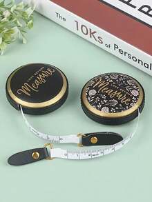 1 Piece Of 1.5-Meter Portable Telescopic Retro PU Leather Mini Tape Measure Retro Measuring Scale Retro Sewing Centimeter Inch Drum Scale