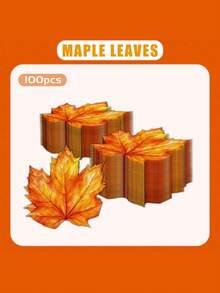 SHEIN Khăn giấy lá phong mùa thu Khăn giấy đồ uống Lễ Tạ ơn Khăn ăn lá mùa thu Khăn ăn tối dùng một lần cho nhà bếp Thu hoạch Sinh nhật Tiệc cưới Vật dụng - khăn giấy phong - Xem 8