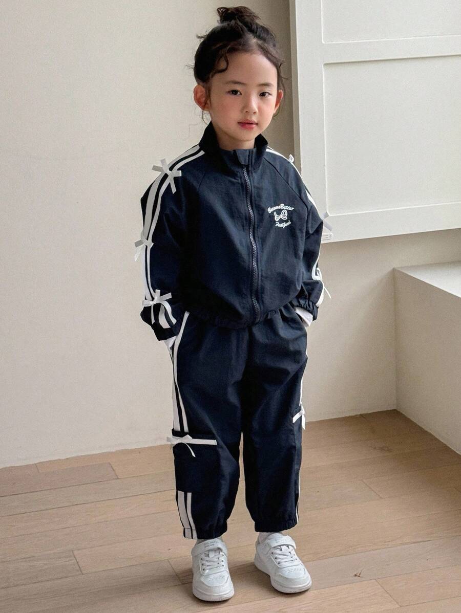 DAZY 2pcs/Set Young Girl Casual Clothes For Fall,Back To School Clothes - Blue - View 1