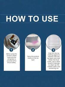 1 PC/100 ML Refrigerator Defroster Freezer Defroster Anti-Icing Snow Melt Cleaning The Highly Efficient Formula Can Quickly Penetrate And Dissolve Ice And Frost, Reducing Deicing Time - Multicolor - View 5