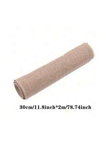 Dây thừng đay 2m/cuộn, ruy băng vải lanh, quà tặng thủ công, đóng gói ren, trang trí tiệc cưới, đồ thủ công tự làm, phụ kiện trang phục - Màu Khaki - Xem 11