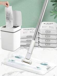 SHEIN 30 片/包干湿巾和 20 片/包湿巾 - 静电除尘拖把，一次性懒人地板清洁、清扫和拖地一体式拖把，无需冲洗的干湿巾，轻松清洁