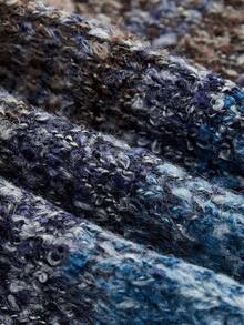 Soleia Retro Casual Gradient Color Brown Strap Backless Sleeveless Knit Crop Top, Suitable For Holiday, Date, Valentine's Day, Afternoon Tea,Off The Shoulder Sweater - Multicolor - View 6