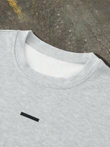 Manfinity EMRG Set di felpa e pantaloni da uomo con stampa slogan, set da 2 pezzi, tuta da uomo, grigio, set da 2 pezzi, tuta da uomo, set da sudore, abbigliamento autunnale