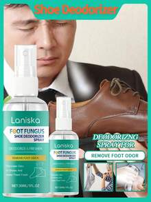 SHEIN 1 Peça/2 Peças Spray Desodorizante para Sapatos, Desodorizante para Sapatos, Spray para Sapatos, Removedor de Odor de Sapatos, Limpador de Sapatos, Desodorizante para Suor dos Pés, Cheiro Fresco e Limpo Duradouro - Multicolorido - Visão 3
