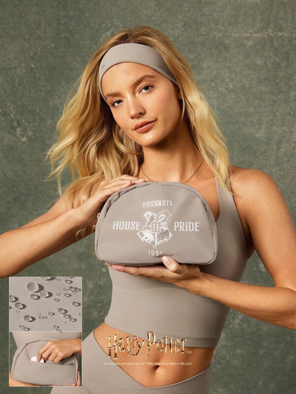 GLOWMODE X Harry Potter 2L Compagnon de voyage Tous les petits éléments essentiels Poche zippée hydrofuge Logo Poche double Organisateur de voyage Pochette de voyage Quotidien décontracté
