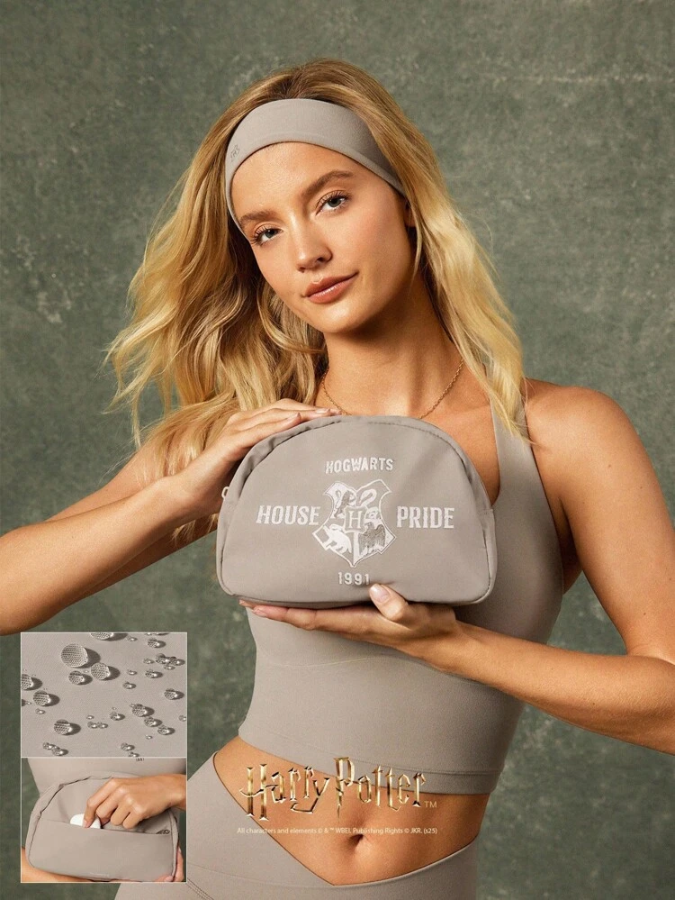 X Harry Potter 2L Compagnon de voyage Tous les petits éléments essentiels Poche zippée hydrofuge Logo Poche double Organisateur de voyage Pochette de voyage Quotidien décontracté