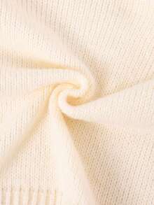 Sparklyn Girls' Cute Cherry Pattern Dropped Shoulder Cardigan, Toddler & Tween Girl Fall Winter - Apricot - View 7