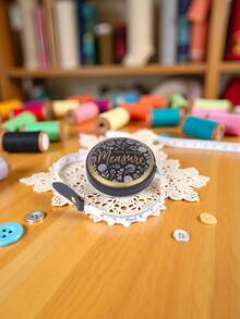 1 Piece Of 1.5-Meter Portable Telescopic Retro PU Leather Mini Tape Measure Retro Measuring Scale Retro Sewing Centimeter Inch Drum Scale