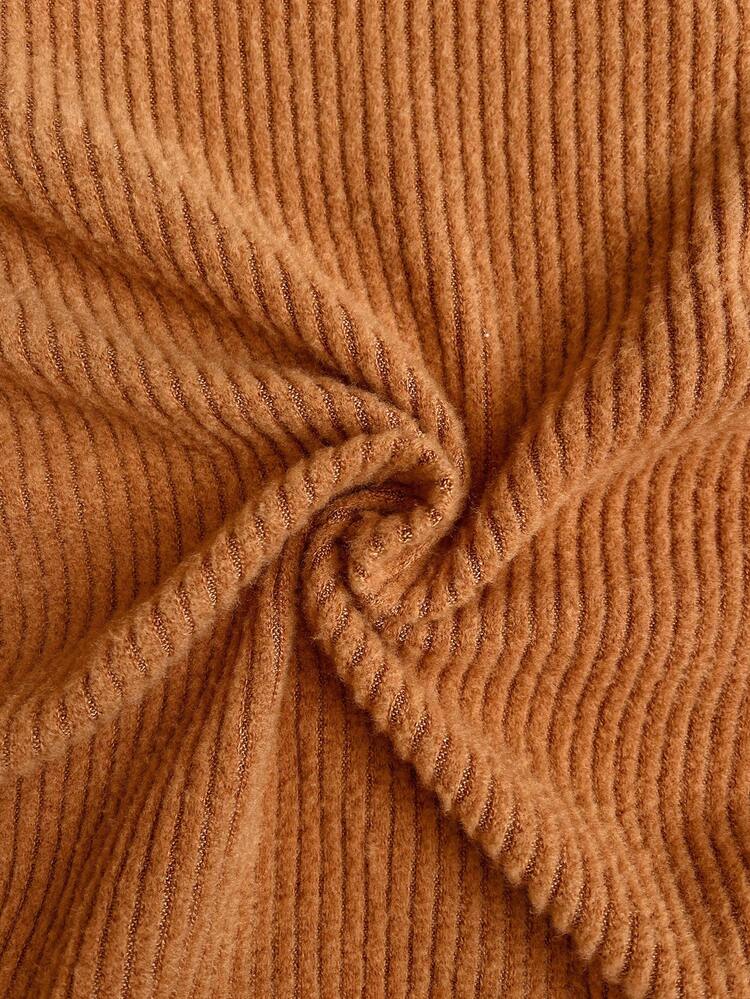 SHEIN 2 Pieces Maternity Orange Long Sleeve Single Breasted Cardigan And Dress Casual Set Halloween Costume Maternity Two Piece Set Maternity Dress Two Piece Set Orange Maternity Dress Long Sleeve Maternity Dress Ribbed Maternity Dress Maternity Clothes Two Piece Suits  Women's Halloween Costume  Halloween Clothes For Women  Warm And Flannel - Orange - View 7