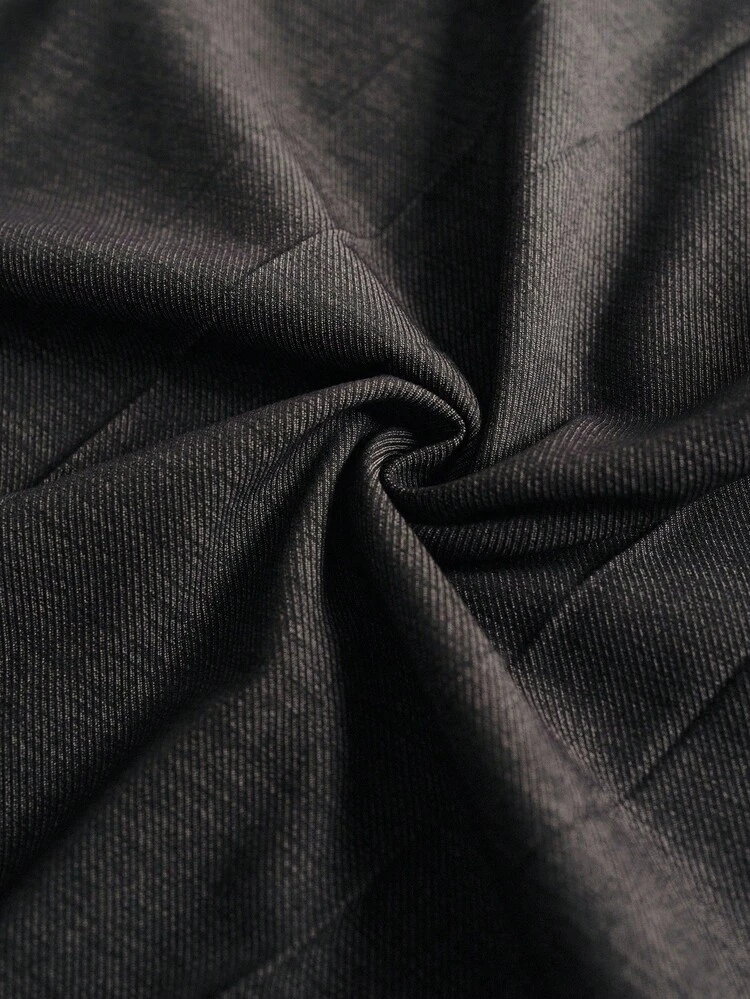 FOLD PLEATED SLANT POCKET SKIRT