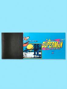 SUPERMAN X SHEIN Thảm tắm Diatomite họa tiết hoạt hình - Thảm trải sàn thấm hút chủ đề siêu anh hùng cho phòng tắm, miếng lót chân chống trượt, khô nhanh - Nhiều màu - Xem 2