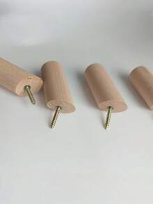 2 件/4 件实木衣帽钩，山毛榉木斜钩，壁钩，创意客厅、卧室、门后、木质玄关衣架、钥匙钩 - 杏色 - 查看 10